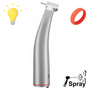 Contre angle Dentsply Sirona T1 Line C200L bague rouge 1 : 5 avec lumière