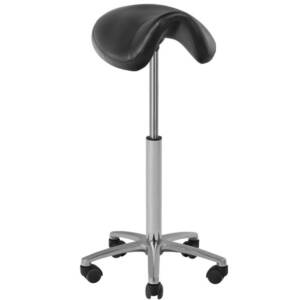 Tabouret de selle 001B Haut Noir